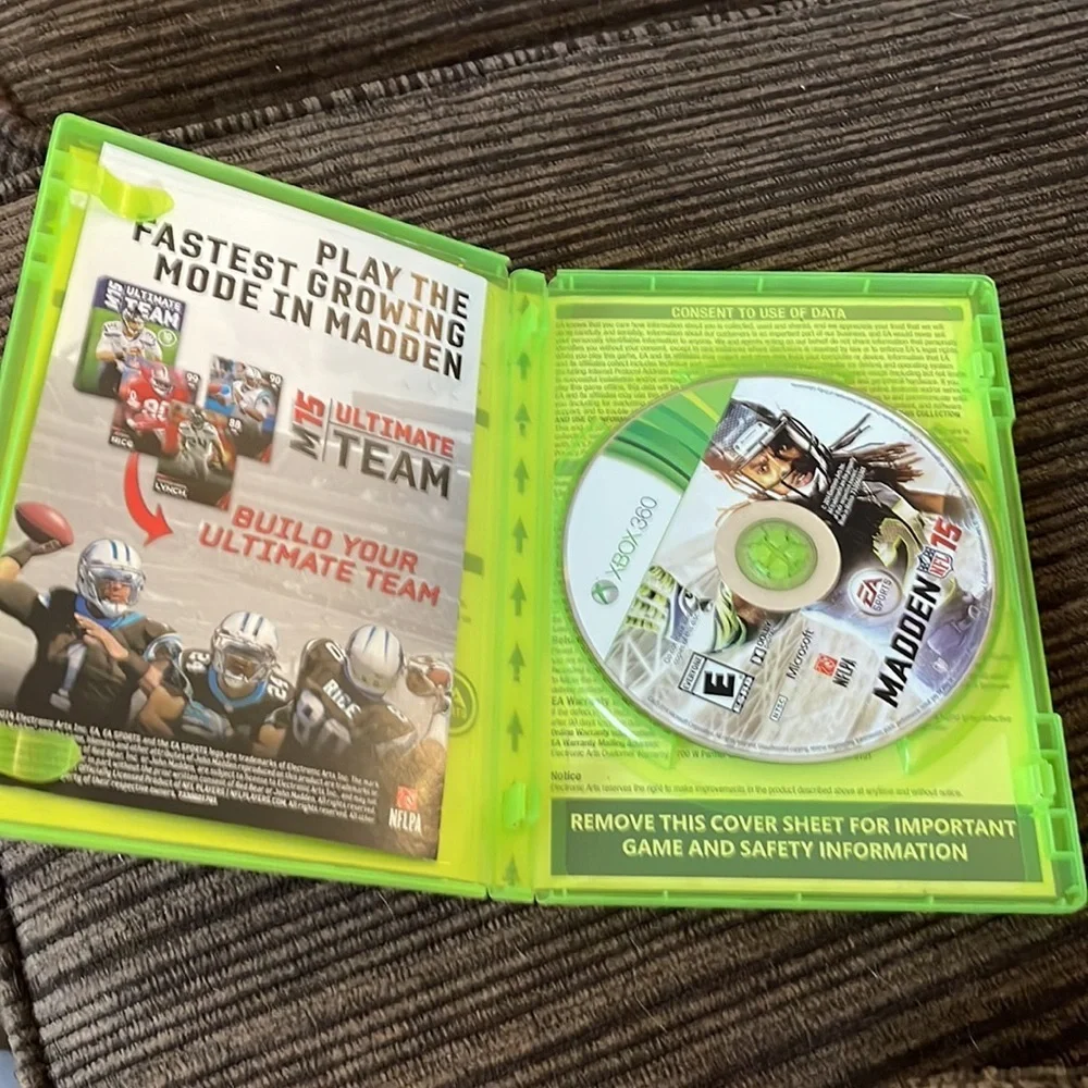Microsoft Nflpa Madden nfl 15 Xbox 360